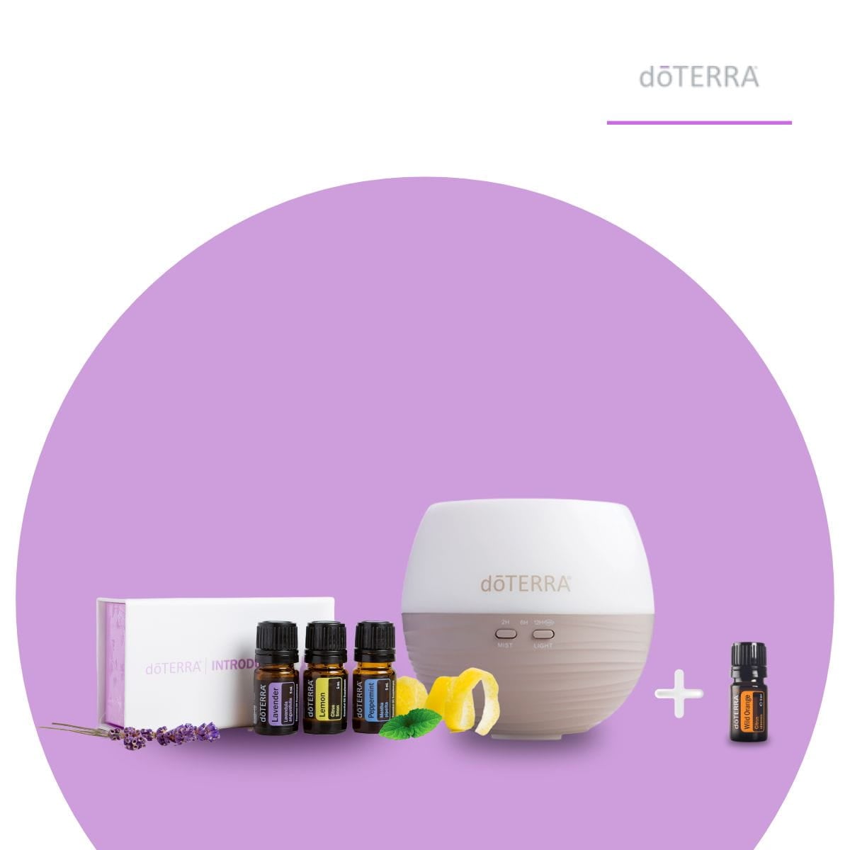 Dyfuzor Petal + Zestaw Introductory Kit | sklep doTERRA
